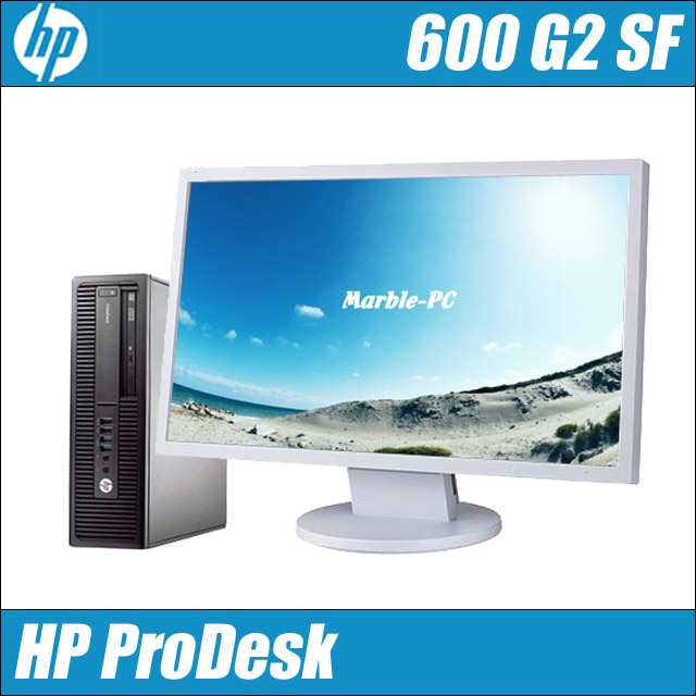 HP ProDesk 600 G2 SF 22型液晶モニターセット デスクトップパソコン 中古 WPS Office搭載 メモリ8GB  新品SSD256GB コアi3-6100 DVD-ROM ｜au PAY マーケット