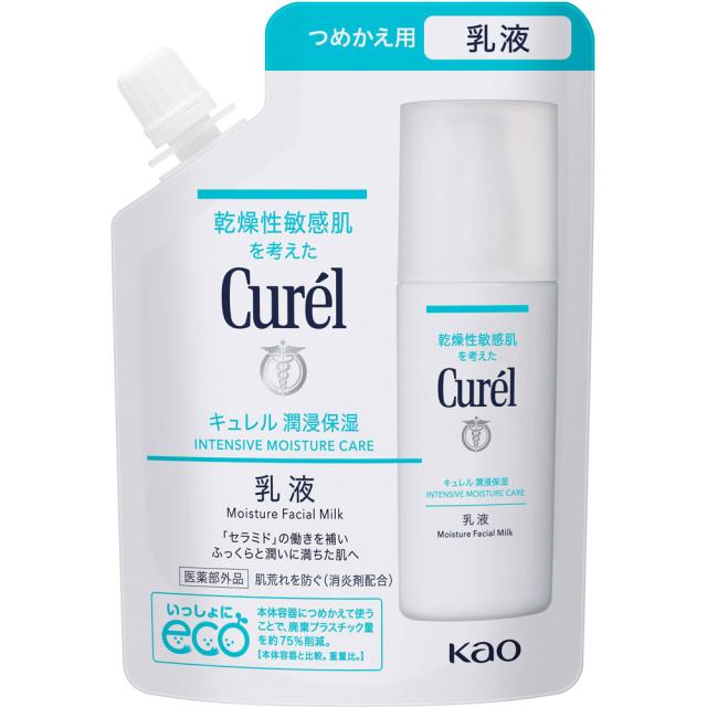 【医薬部外品】【ケース販売】【24個セット】花王 キュレル 潤浸保湿 乳液 つめかえ用 100ml (4901301413277-24)