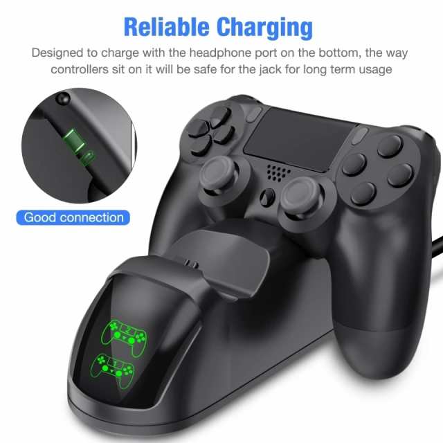 PS4 コントローラー 充電器 充電スタンド 2台同時充電 DUALSHOCK ゲーミング プロ用 ゲームパット 搭載 HD振動の通販はau PAY  マーケット - イッパチショップ