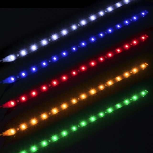 1本 LEDテープ 15LED 30cm 正面発光 LEDテープ ホワイト/ブルー/アイスブルー/アンバー/レッド/グリーン/ピンク 黒ベース 防水  切断可能 の通販はau PAY マーケット - ITEM SHOP