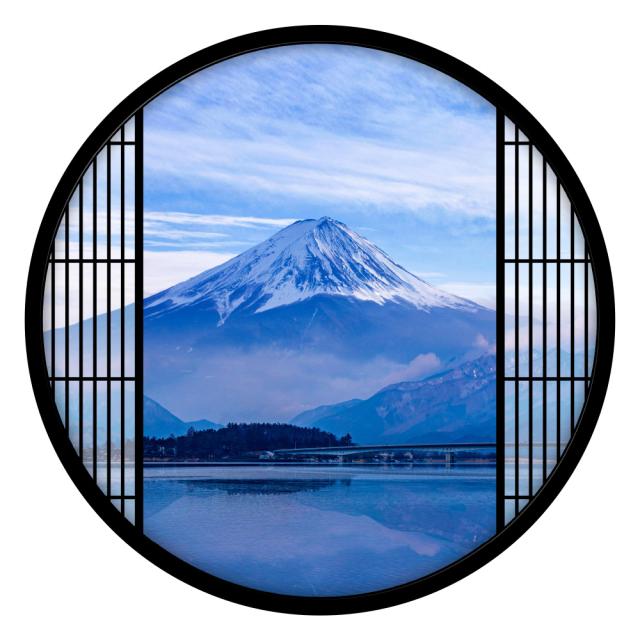 ウォールステッカー 窓枠 格子 富士山 日本製 Mu3 壁紙 シール 湖 風景 景色 旅行 写真の通販はau Pay マーケット ウォールステッカー ルッカ