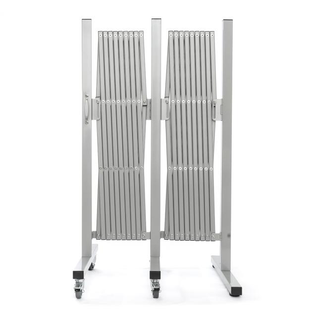 伸縮フェンス 4m ステンレス製 キャスター付 アコーディオン 門扉 2743  