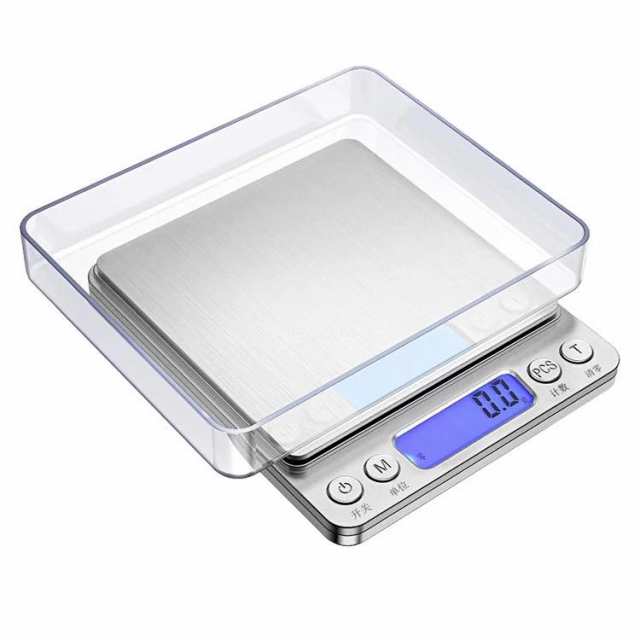 キッチンスケール 0.1g デジタルスケール 釣り 防水 3kg 計量器