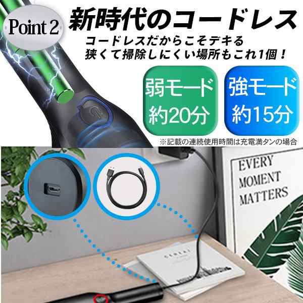 最大5万円OFFクーポン！ 車用 掃除機 USB充電 ハンディークリーナー