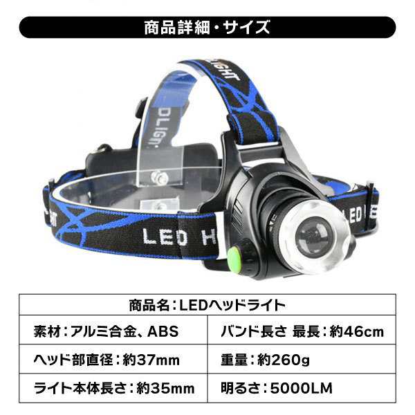 ヘッドライト 充電式 ledヘッドライト 防水 ledライト 懐中電灯 作業灯 センサーライト 最強 強力 車 アウトドア 登山 釣り usb 広角  ヘの通販はau PAY マーケット WAYetTO au PAY マーケット－通販サイト