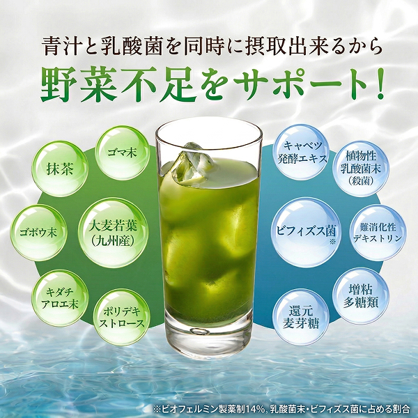 【レビューでポイント5％】公式 大正製薬 乳酸菌青汁 3g×30袋 3箱 青汁 乳酸菌 ビオフェルミンの乳酸菌 大麦若葉 九州産 栄養補助食品 ビフィズス菌乳酸菌200億個配合 健康食品 乳酸菌青汁 国産 あおじる 健康飲料 プレゼント_4