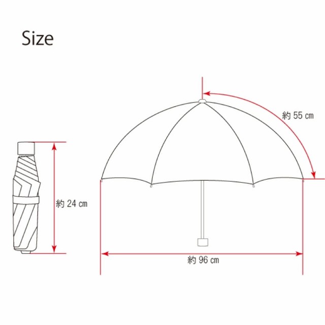 傘 レディース 日傘 雨傘 晴雨兼用 パラソル 折り畳み傘 折傘 折りたたみ傘 ブランド H・A・U 無地フリル 55cm 女性 おしゃれ かわいい