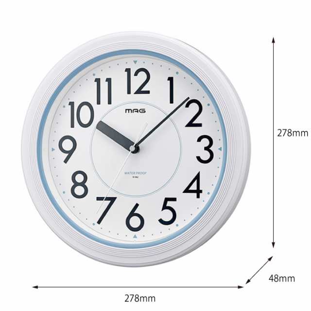 時計 防水時計 防滴掛け時計 バスクロック お風呂時計 雨防滴 屋外 壁掛け時計 キッチン厨房 洗面所 半身浴 プールサイド 水泳部 スイミの通販はau Pay マーケット タンスのゲン Design The Future