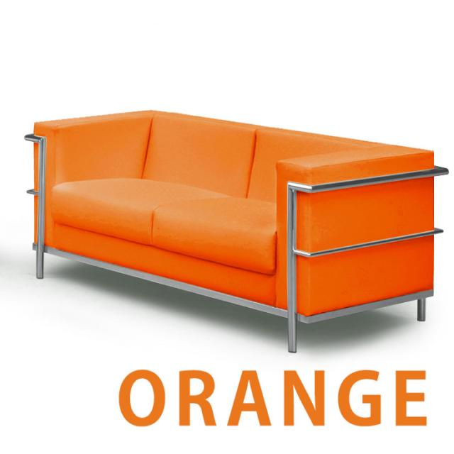 【正午〜P5%還元】 ソファー ソファー2人掛け 2人掛け おしゃれ ル・コルビジェ LC2 デザイナーズ ソファー Le Corbusier 2P 二人掛け 赤 ソファ sofa ブラック アイボリー レッド オレンジ リプロダク