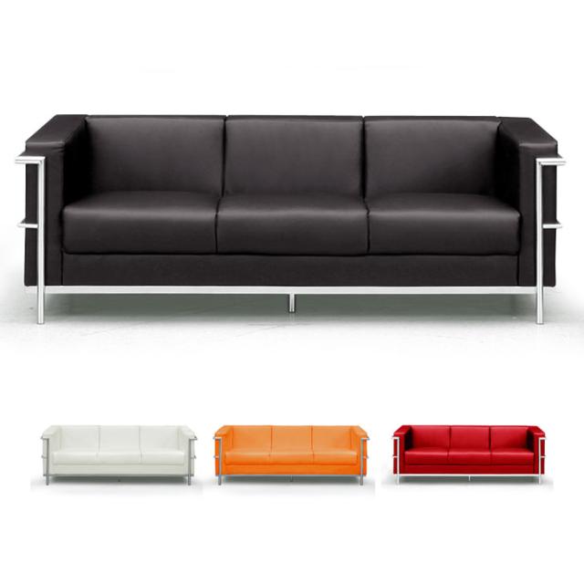 ソファー 3人掛け 3人掛けソファ ル・コルビジェ LC2 デザイナーズ ソファー 3P 三人掛け ソファ sofa リプロダクト ジェネリック家具 応接間 応接 商談室 応接間ソファ [超大型商品]