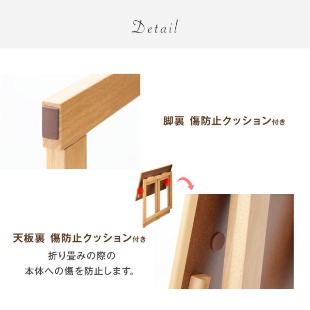 【10:00〜P5%還元】 折り畳みデスク 木製 完成品 ナチュラル ブラウン 折り畳み コンパクト フォールディングテーブル パソコンデスク パソコンテーブル テーブル デスク 机 シンプル おしゃれ 省スペース_8