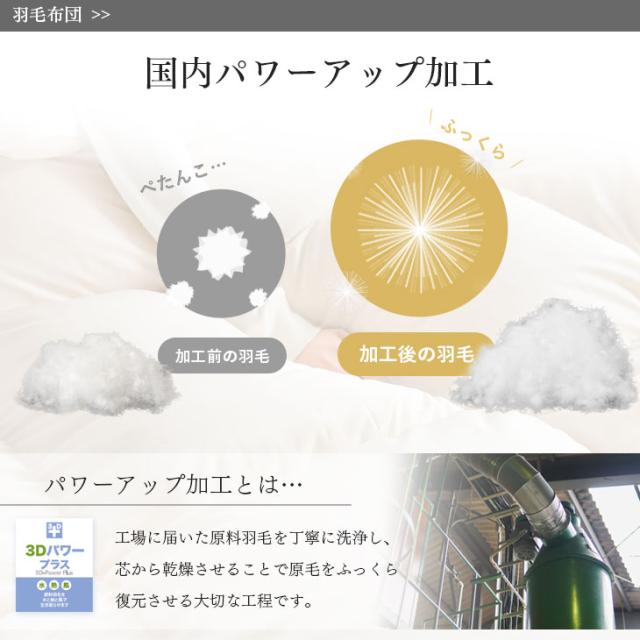 羽毛布団セット シングル ロング 4点 日本製 羽毛布団4点セット ホワイトダックダウン 90％ CILシルバーラベル 組布団 掛布団 固綿入り 敷布団 くぼみ 枕 枕カバー 掛け布団 敷き布団 ふとん 枕 あったか 冬_7
