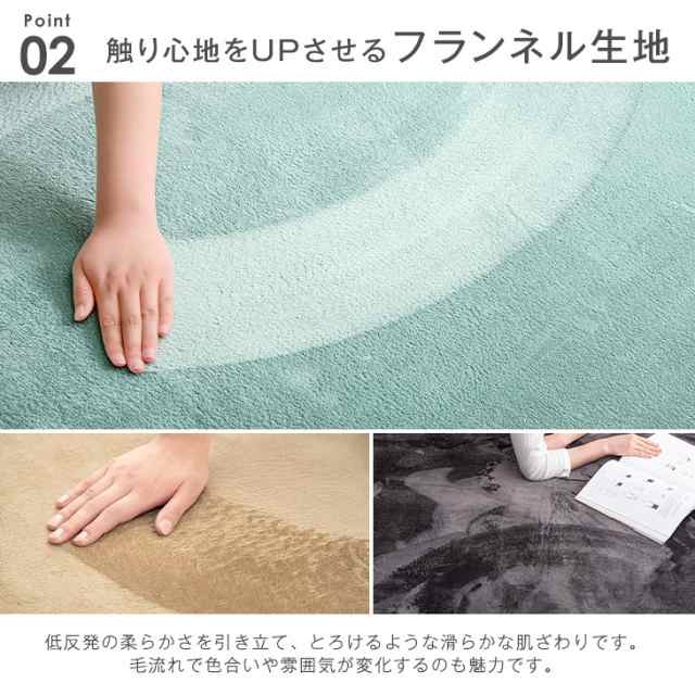 ラグ 低反発 極厚25mm 200×250 防音 防ダニ ホットカーペット対応 3畳