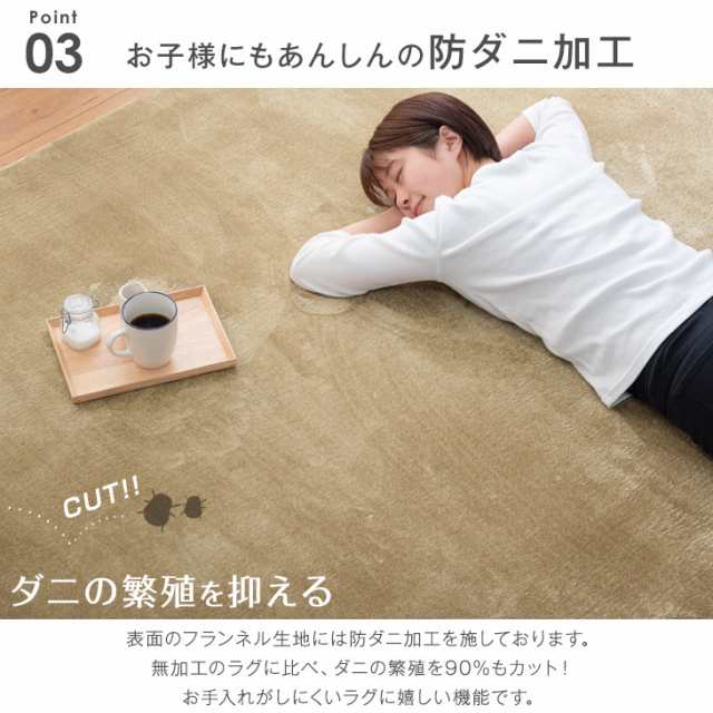 2日0時〜24時P5倍！ ラグ 低反発 極厚25mm 200×300cm ラグ 厚手 滑り ...