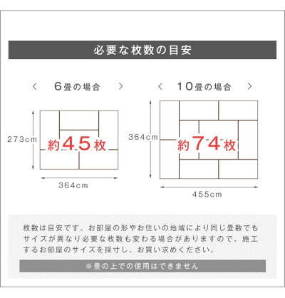フロアタイル 6畳分 48枚入り はめ込み式 賃貸OK 床暖房対応 木目調 リノベーション フローリングタイル フローリング材_3