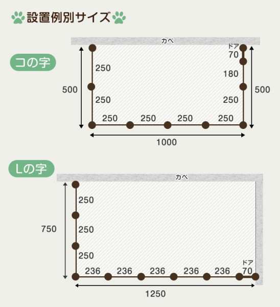 ドッグラン ドア付き 長さ20m 高さ90cm 折りたたみ 組み換え可能