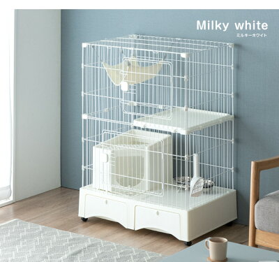 キャットケージ 2段 新開発！ ドームタイプ トイレ一体型 ハンモック