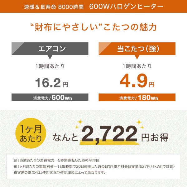 天然木 ダイニングこたつ 2点セット テーブル + 掛け布団 4人掛け 135×80 600W 速暖 ハロゲン 手元コントローラー 長方形 こたつセット ダイニング こたつ セット こたつデスク 高脚こたつ オーク 黒_6
