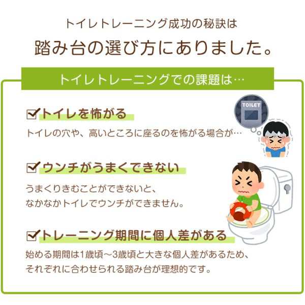 踏み台 高さ調節3段階 トイレ 木製 踏ん張り台 幼児 子供用 ステップ