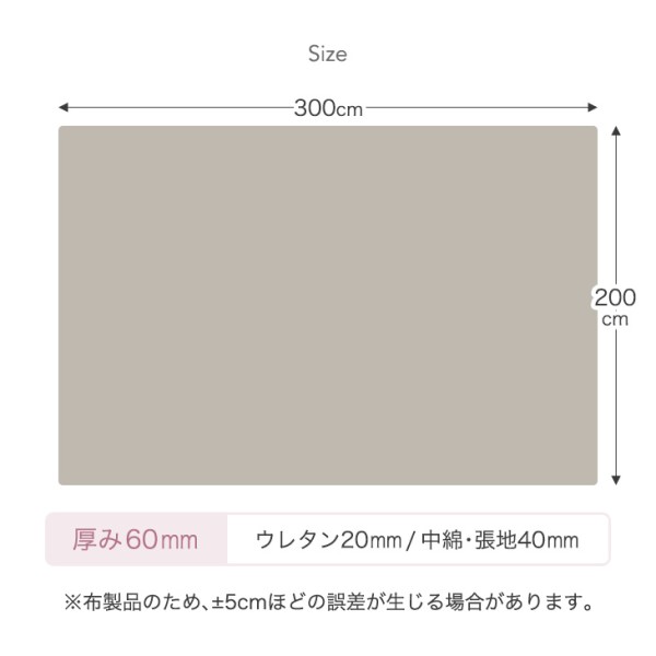 新品☆ ラグ 高反発 4畳 200×300cm 極厚60mm ダスティピンク ラグ 4畳 厚手 超極厚60mm 300×200 とろけるような肌触り 極細マイクロ