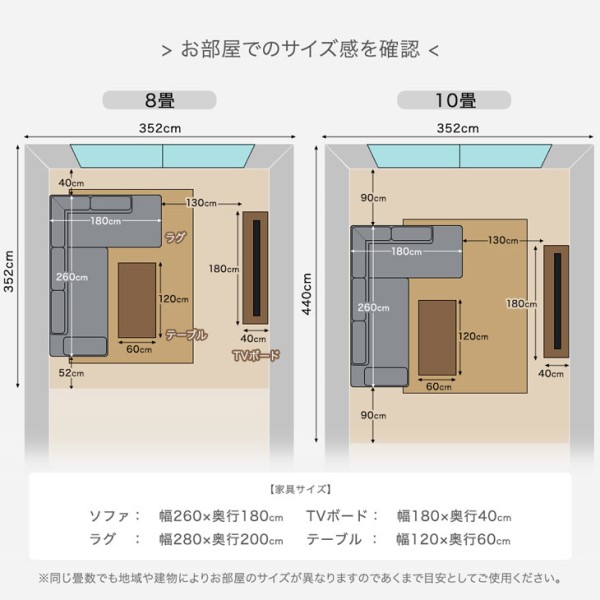 【10:00〜P5%還元】 【搬入設置込み】カウチソファ ソファ ソファー 3人掛け 260cm クッション4個付き L字 コーナー コーナーソファ コーナーソファー カウチソファー 大型 モダン グレー ブルー おしゃれ [超大型商品]_16