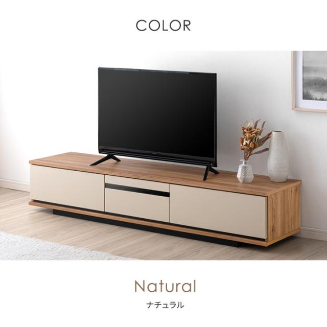 テレビ台 ローボード 180 完成品 テレビボード 日本製 テレビラック ロータイプ コーナー TV台 180cm 幅180cm おしゃれ レザー調 収納 木製 北欧 国産 ナチュラル ブラウン 【超大型】【後払/時間指定NG】_8