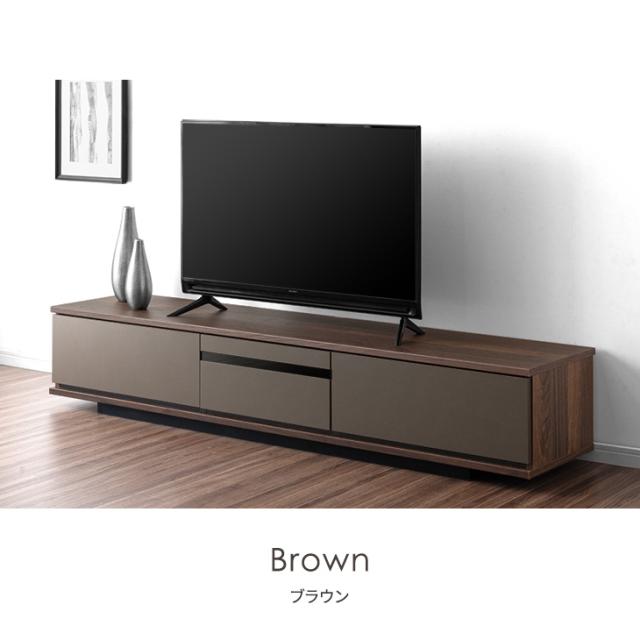 テレビ台 ローボード 180 完成品 テレビボード 日本製 テレビラック ロータイプ コーナー TV台 180cm 幅180cm おしゃれ レザー調 収納 木製 北欧 国産 ナチュラル ブラウン 【超大型】【後払/時間指定NG】_9