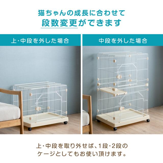 スピード発送 広々 キャットケージ ピンク ハンモック 猫 猫