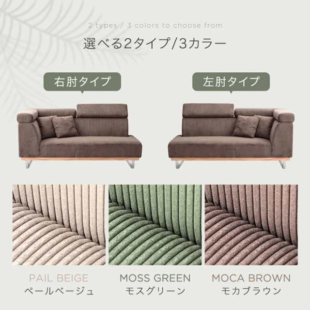 23日0時〜P5％還元】 コーデュロイ ヘッド リクライニング