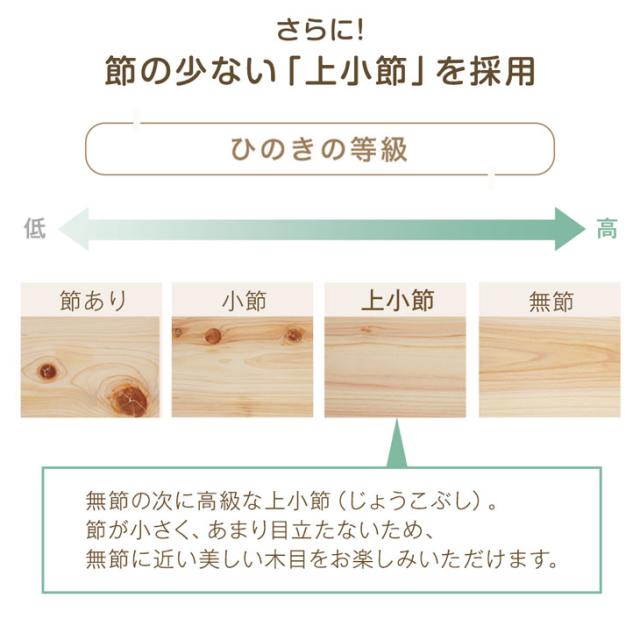 二段ベッド 九州産ひのき 匠の木育 日本製 デザイナーズ ひのき 大川家具 コンセント付 ロータイプ 子供 分離 シングル対応 ひのき 檜 国産ひのき 木製 2段ベッド 二段ベット シンプル おしゃれ【超大型】【後払/時間指定NG】_6