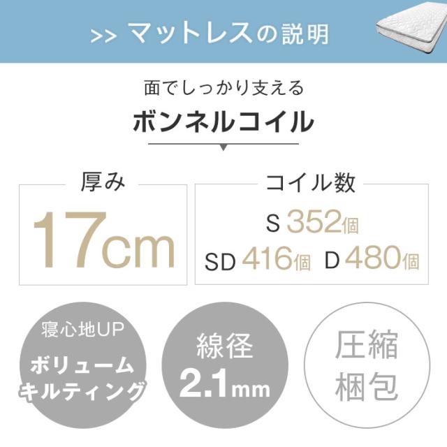 ベッド マットレス付き ダブル 頑丈 ローベッド スチール 2口コンセント付き 宮付き 棚付き 宮 スチールベッド ダブルベッド マットレス付 ボンネルコイル ベッド フロアベッド 連結 おしゃれ_13