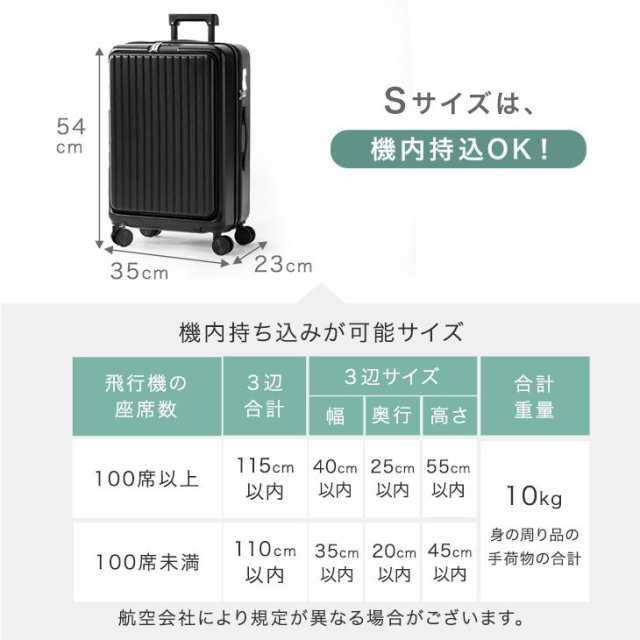 ≪ひるおびで紹介≫ 多機能 キャリーケース Sサイズ 36L