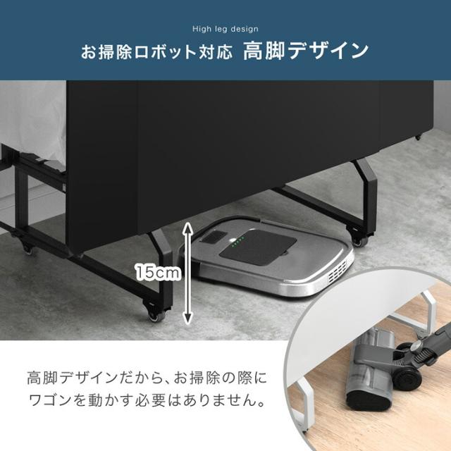 お掃除ロボット対応 拡張式 ダストワゴン フタ有 最大10分別 ゴミ箱 ごみ箱 分別ごみ箱 ゴミ袋スタンド ふた付き 蓋つき ワゴン 分別 ダストボックス 目隠し 拡張 キャスター付 レジ袋 ビニール袋 シンプル おしゃれ スリム 3分別_12