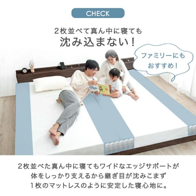 マットレス クイーン ポケットコイル 極厚22cm 更に強力“トリプル
