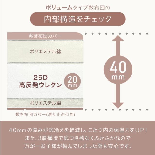 こたつ布団 掛敷セット とろける肌触り 抗菌 防臭 何度も洗える 長方形 200×240cm ふとん セット 2点セット こたつ布団セット 布団 掛け布団 掛布団 敷き布団 敷布団 コタツ布団 洗える おしゃれ_13