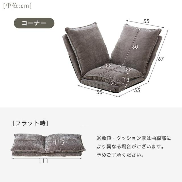 ハイバック ローソファ 3点セット コーナーソファ ロータイプ 座椅子