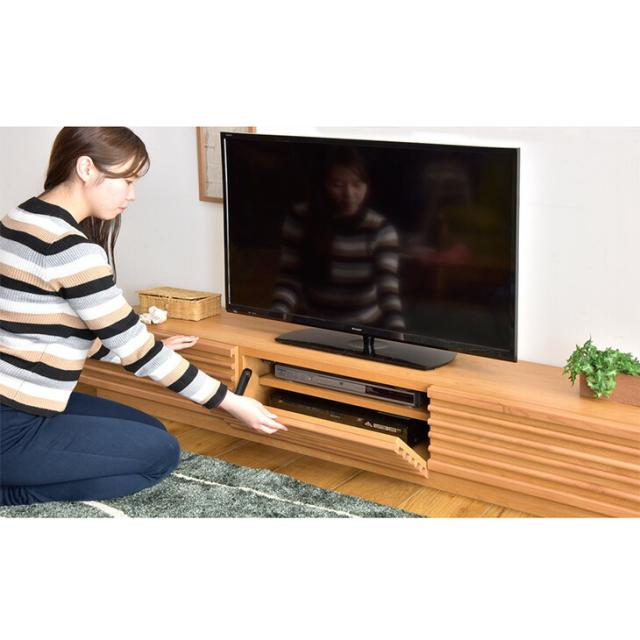テレビ台 210 国産 完成品 アルダー無垢 TV台 テレビボード ロータイプ