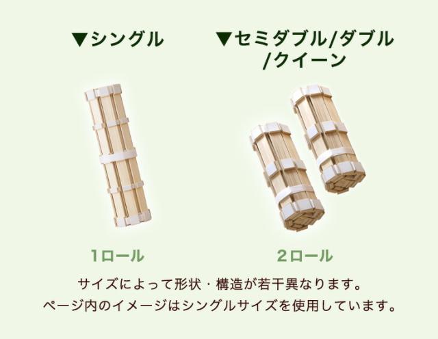 極厚2.5cm ロール式 桐 すのこマット クイーン 折りたたみ コンパクト 折りたたみベット すのこ マット すのこベッド クイーンベッド ベッド 湿気 カビ 梅雨 対策_2