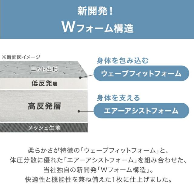 低反発 × 高反発 敷布団 厚さ 8cm 固綿 シングルロング 柔らかい 低反発 高反発マットレス マットレス ウレタンマット ウレタン マット 軽量 軽い 敷き布団 来客用_3