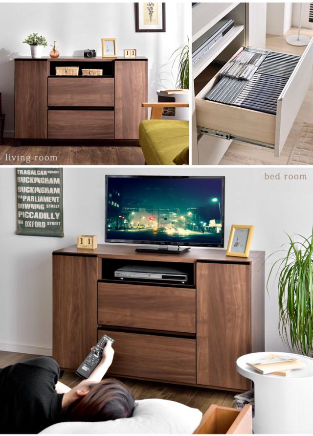 【10:00〜P5%還元】 日本製 完成品 テレビ台 幅120 国産 テレビボード TV台 寝室 ピタゴラス ハイタイプ テレビラック テレビ台 薄型 [超大型商品]_1