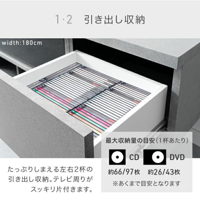 【10:00〜P5%還元】 フロート テレビ台 壁掛け 完成品 国産 210cm テレビボード フロートタイプ フロートボード テレビラック TVラック TV台 40インチ 50インチ 50型 55インチ 55型 65インチ 65型 浮かせる 【超大型】【後払/時間指定NG】_8