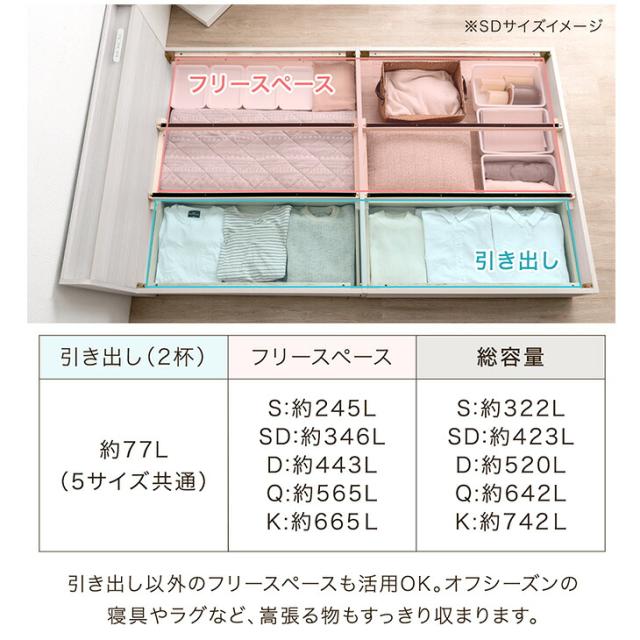 ベッド クイーン 収納付き USBポート 収納付きベッド 引き出し付き ベッド 収納付き ベッド すのこ クイーンベッド 宮付き クイーンベッド 収納付き ベッドフレーム クイーン クイーンベッド フレームのみ ベッド 収納_3