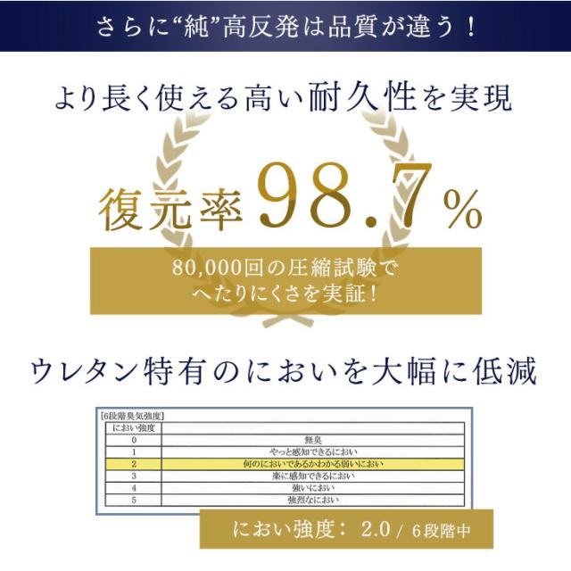 【正午〜P5%還元】 マットレス ダブル 高反発マットレス 極厚 10cm 高密度30Ｄ 210N 高反発マット 高反発 マット 硬め ダブルサイズ 快眠