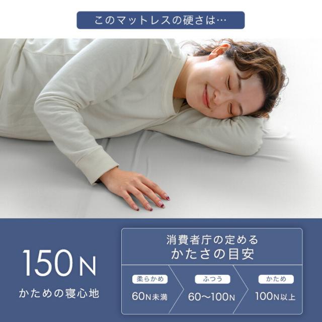 【10:00〜P5%還元】 国産 純高反発 マットレス セミダブル 10cm 一体型 高品質 硬め 150N 日本製 高反発 ウレタンマット ウレタン ベッドマットレス ベッドマット マット 折りたたみ 折り畳み 固め 厚め 厚手 ホワイト グレージュ グレー_10