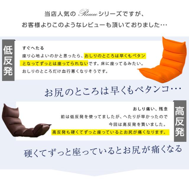 座椅子 へたりにくい リクライニング ポケットコイル オール低反発