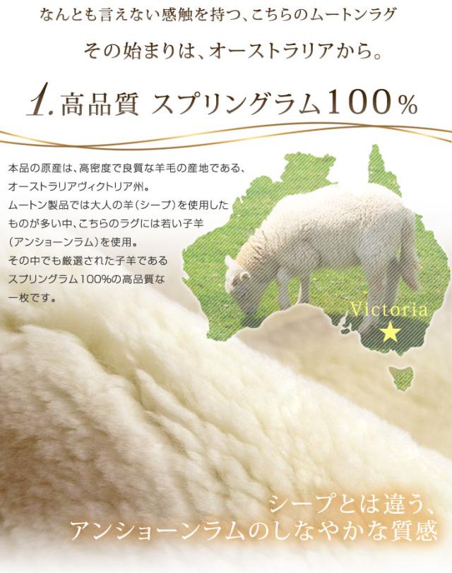 日本製 ムートンラグ 12匹物 約180×240 洗える 抗菌 防ダニ 短毛 ムートン ラグ 厚手 マット ファー ムートンフリース 本革 あったか_2