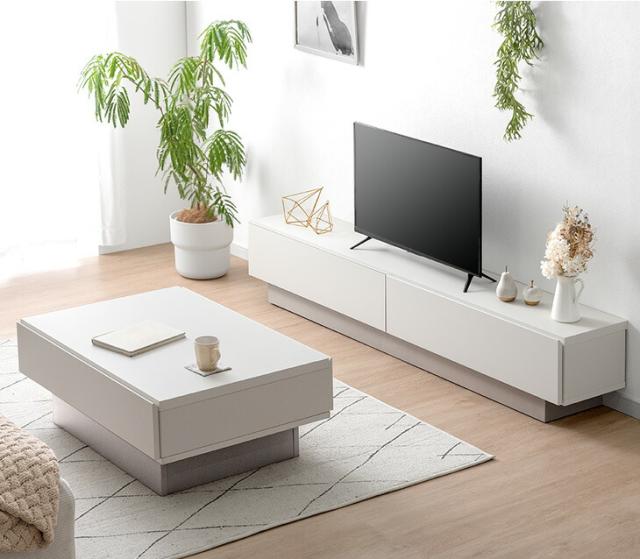 テレビ台 180cm【薄型タイプ】 完成品 日本製 大川家具 国産 ローボード ロータイプ テレビボード テレビラック TV台 TVラック 引き出し 収納 32インチ 42インチ 50インチ ホワイト ツートン バイカラー 幅 150【超大型】【後払/時間指定NG】_7
