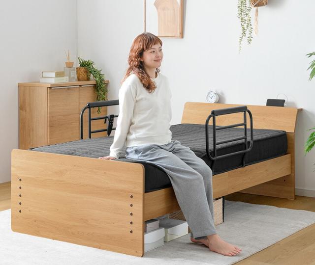 宮付き 電動ベッド フレーム 単品 シングル 2モーター 電動 電動ベット 
