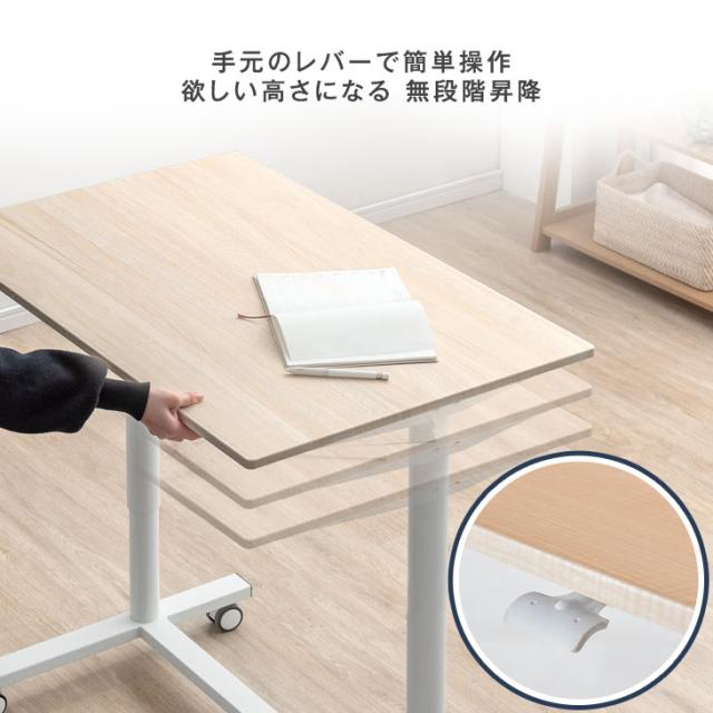 スタンディングデスク テーブル 高さ調節 幅90 PCデスク 楽々