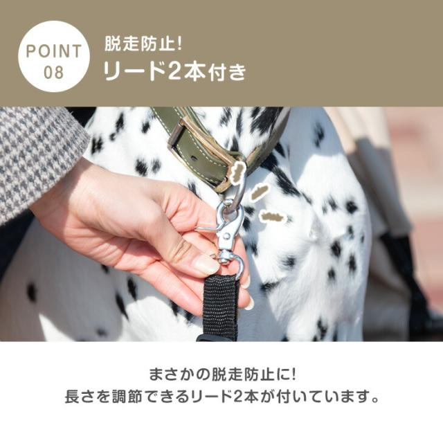 シニア犬も安心 スロープ付き ペットカート 大型犬対応 耐荷重 60kg 座